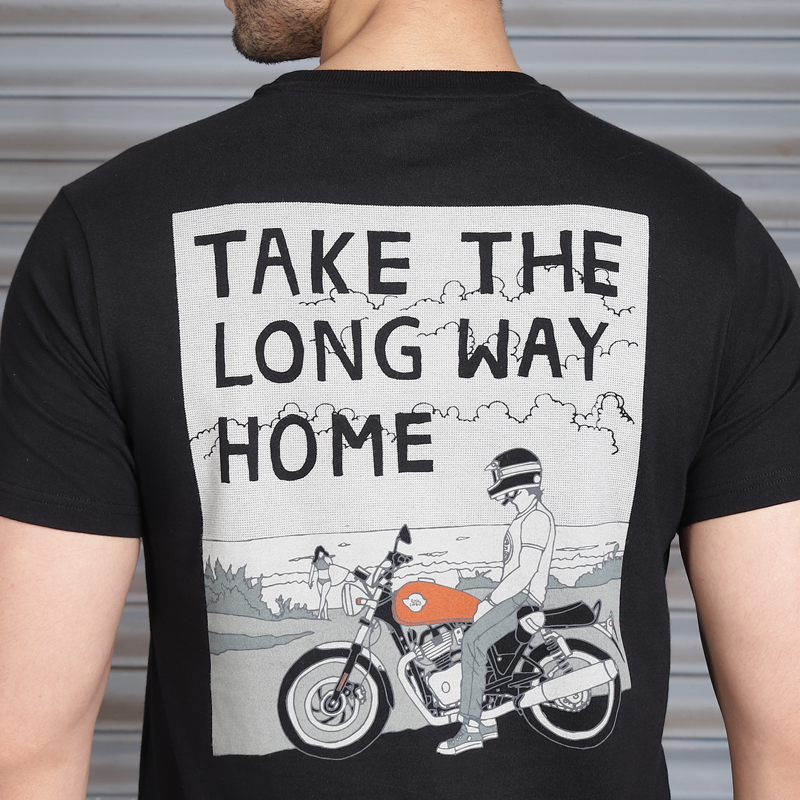 롱웨이 홈 블랙 티셔츠 -2